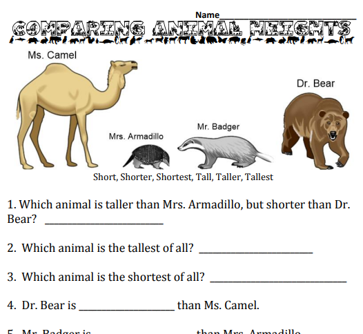 comparing-animal-heights-educational-resource